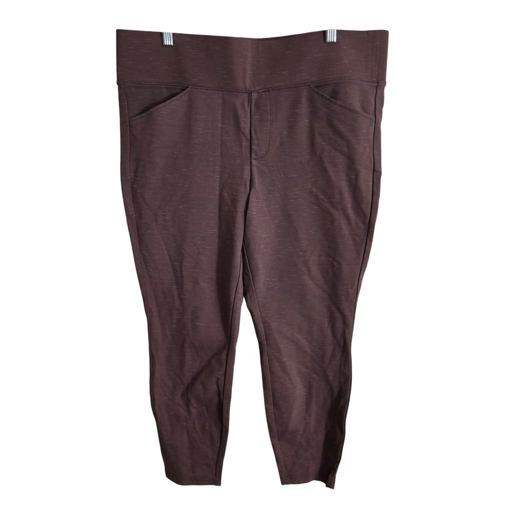 Torrid Pixie Pants Womens 2R Mauve Pull on Stretch Work Career Office Plus XXL‎